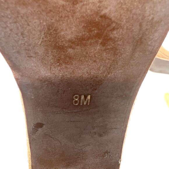 Jeffrey Campbell Brown Suede and Clear Heel Sandals Women's 8 US - Picture 9 of 9